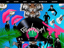 Tablet Screenshot of creamscream.net